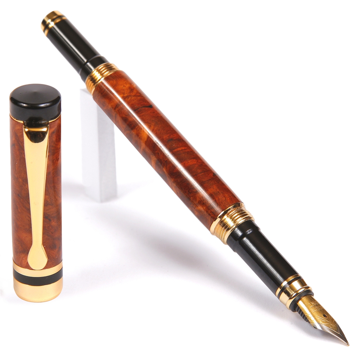 Classic Fountain Pen Amboyna Burl, Classic Fountain Pens Lanier Pens