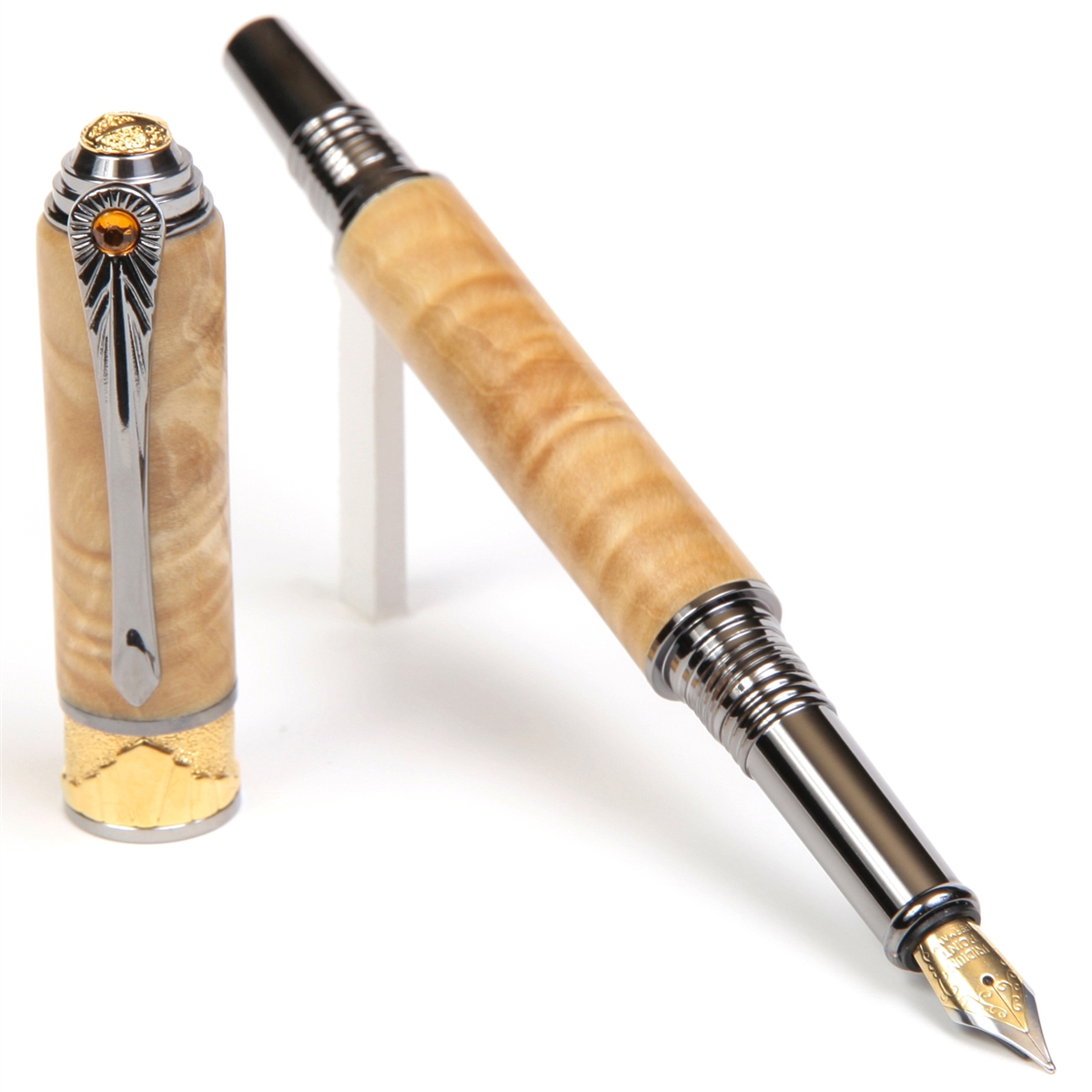 Buckeye Burl Wood Art Deco Ballpoint order Pen (Handmade in USA) B21 Gift for Her - Gift for Him - Retirement Gift - Wood Pen