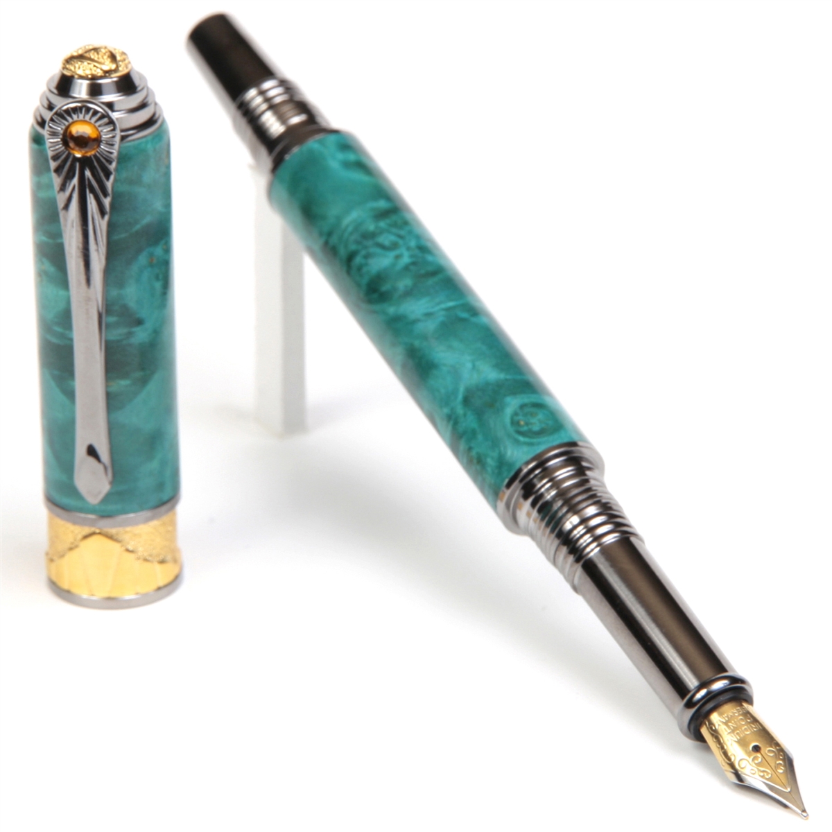 Kingwood Art Deco Fountain Pen - Lanier Pens