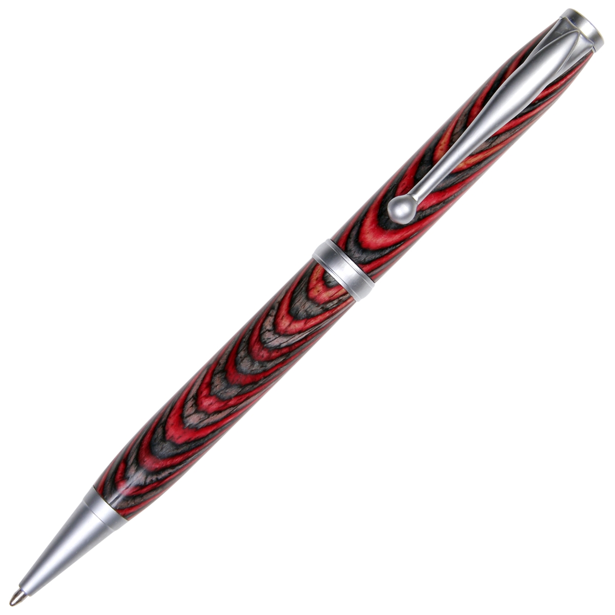 Popular Handmade Red and Black Music Lover's Twist Pen