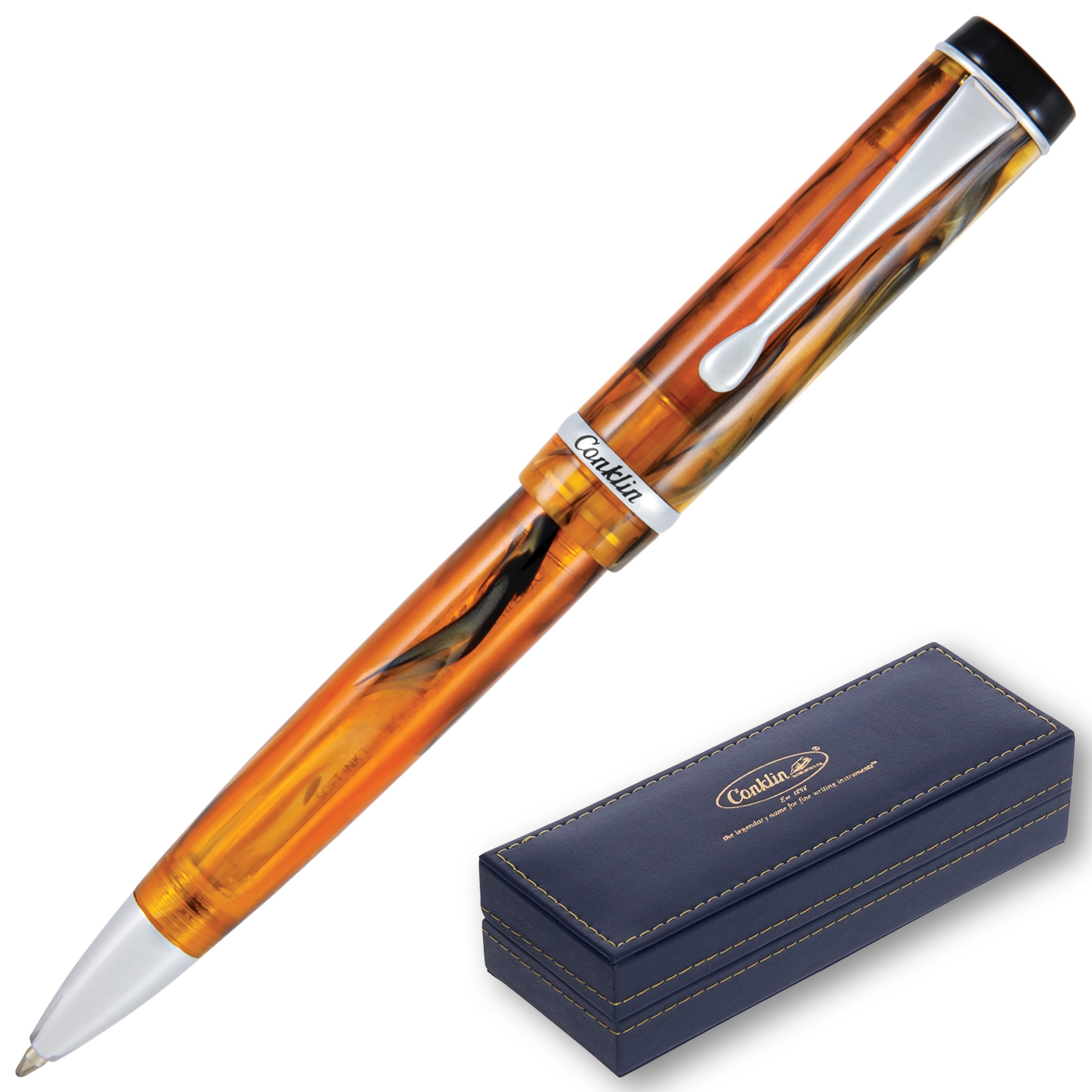 Luxury Wooden Ballpoint Pen Gift Set with Business Pen Case Display Nice Writing Pen with Box and Gel Ink Refills