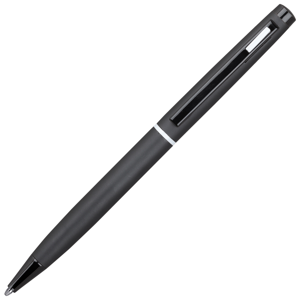 4G Ball Pen - Matt Black with White Accents