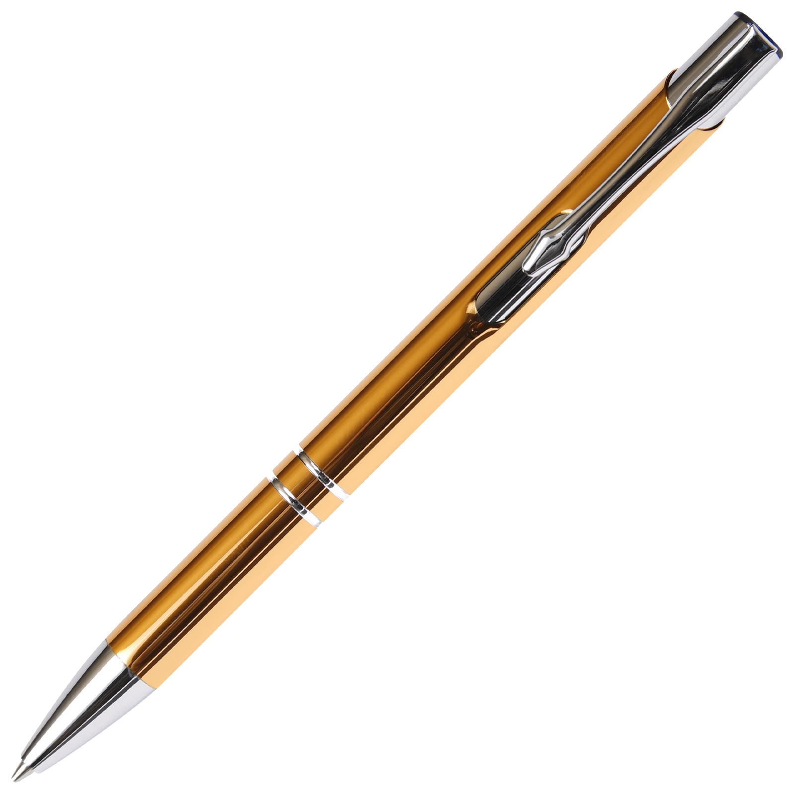 Infinity design pencil with aluminum body and metal tip